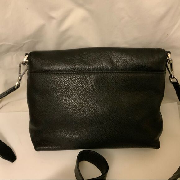 Michael Kors Ezra Medium Messenger Bag Black multiple pockets organizer rare - Picture 4 of 15